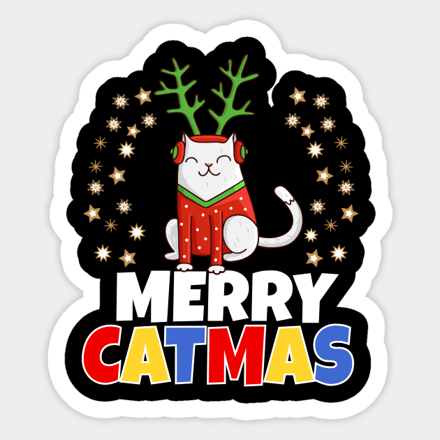 Merry Catmas Sticker by Work Memes